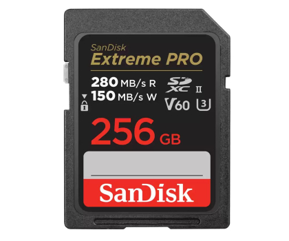 Karta pamięci Sandisk 256GB SDXC Extreme PRO 280MB/s V60 UHS-II